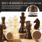Set and Draughts Board Games 2 in 1