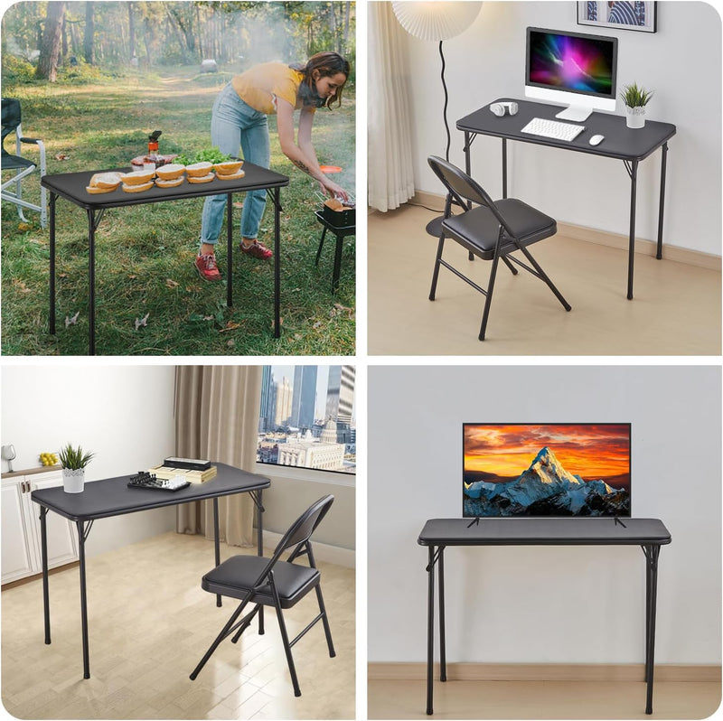 Set of Desk and Chair Computer Table Dining