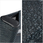 Set of Garden Chairs and Table Metal Synthetics