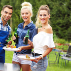 Set of Garden Chairs and Table Metal Synthetics