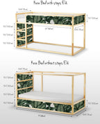 Set of Stickers Kura Bed Without Steps Self-Adhesive
