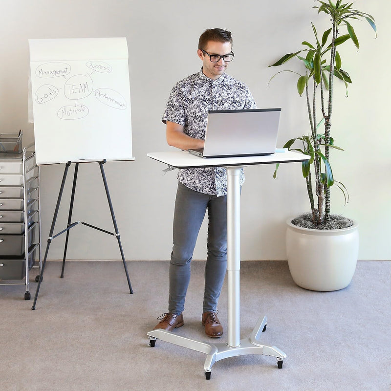 Airlift Height Adjustable Mobile Sit-Stand Desk