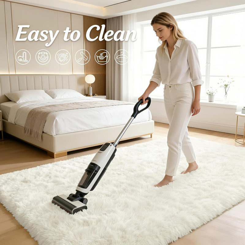 Shag Rugs for Living Room Feet Machine