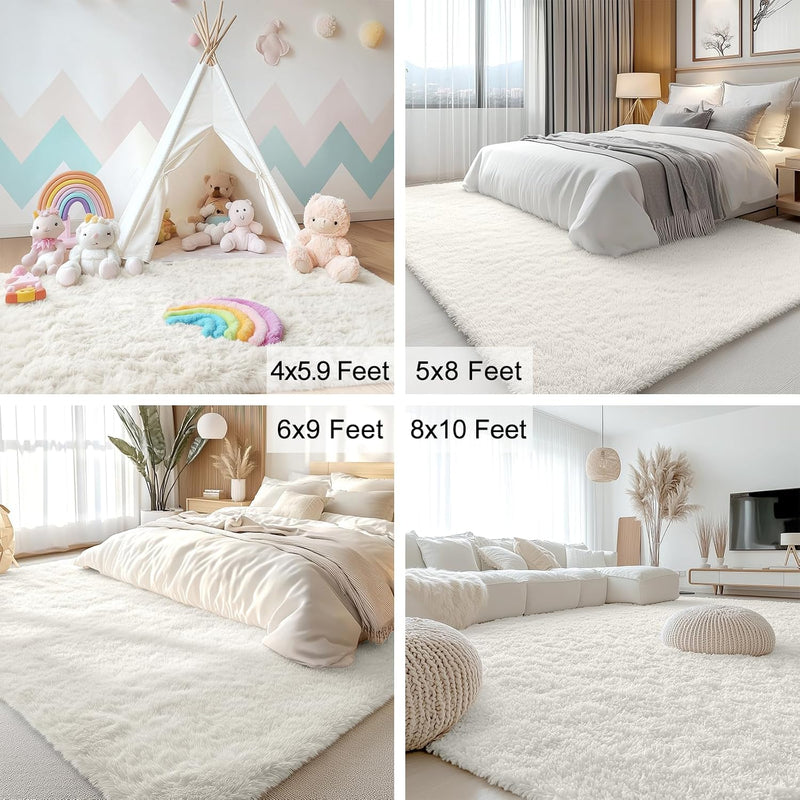 Shag Rugs for Living Room Feet Machine