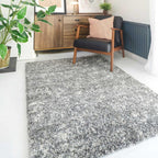 Shaggy Plain Blush Rug Fluffy Lounge Living Room