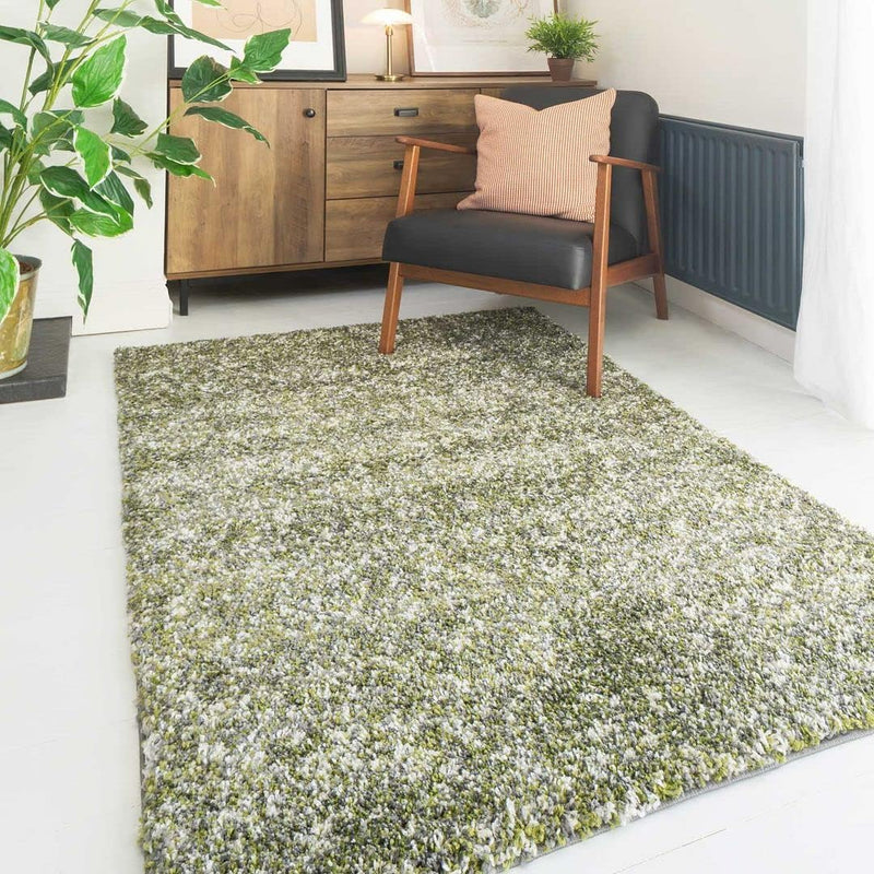 Shaggy Plain Blush Rug Fluffy Lounge Living Room