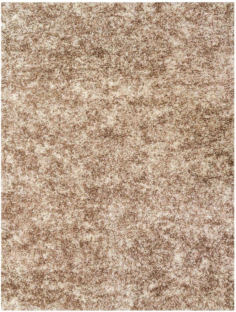 Shaggy Plain Blush Rug Fluffy Lounge Living Room