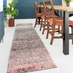 Shaggy Plain Blush Rug Fluffy Lounge Living Room