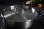 Shallow Casserole Pot 4.5L 5-Ply Stainless Steel