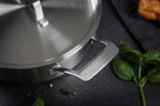 Shallow Casserole Pot 4.5L 5-Ply Stainless Steel