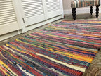 Shanti Coloured Rug Hand Woven Eco-Friendly: 100% Recycled