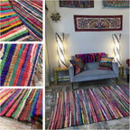 Shanti Coloured Rug Hand Woven Eco-Friendly: 100% Recycled