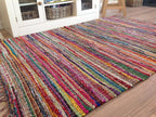 Shanti Coloured Rug Hand Woven Eco-Friendly: 100% Recycled