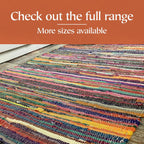 Shanti Coloured Rug Hand Woven Eco-Friendly: 100% Recycled