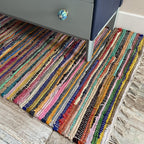 Shanti Coloured Rug Hand Woven Eco-Friendly: 100% Recycled