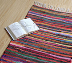 Shanti Coloured Rug Hand Woven Eco-Friendly: 100% Recycled