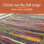 Shanti Coloured Rug Hand Woven Eco-Friendly: 100% Recycled