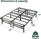 Shawn Smartbase Folding Guest Bed Frame Space Saving