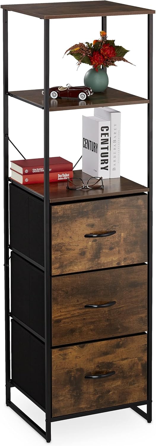 Shelf 3 Drawers Shelves Vintage Look Industrial Design