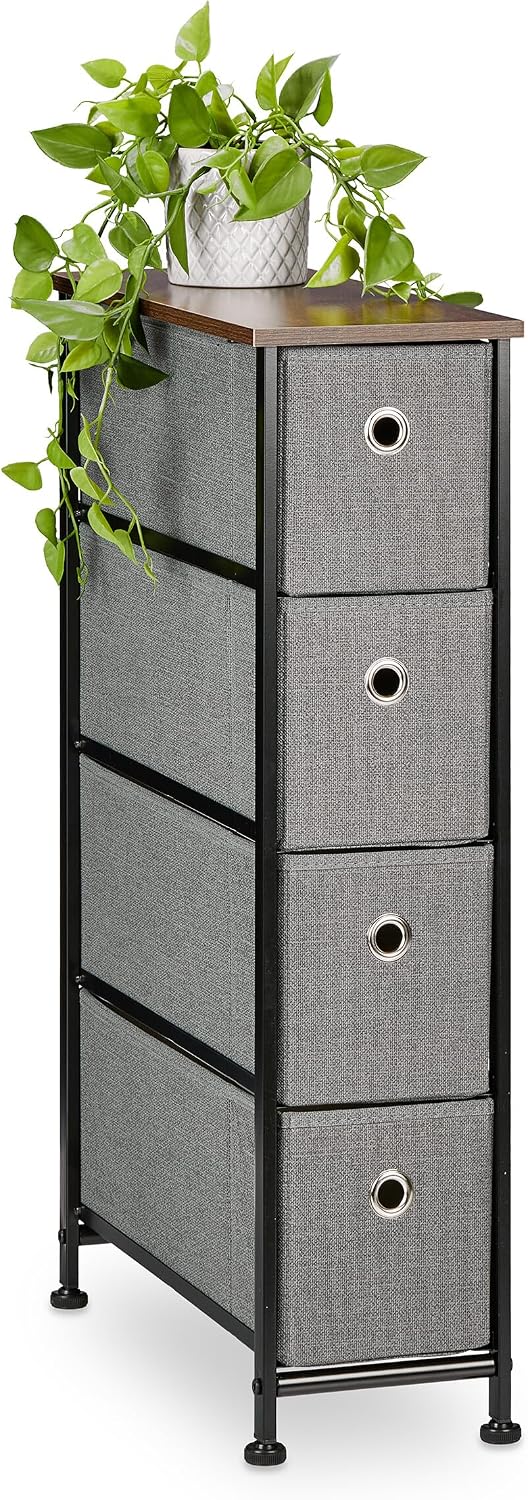 Shelf 4 Fabric Drawers Industrial Design Bathroom Kitchen