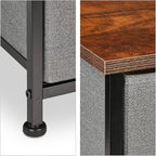 Shelf 4 Fabric Drawers Industrial Design Bathroom Kitchen