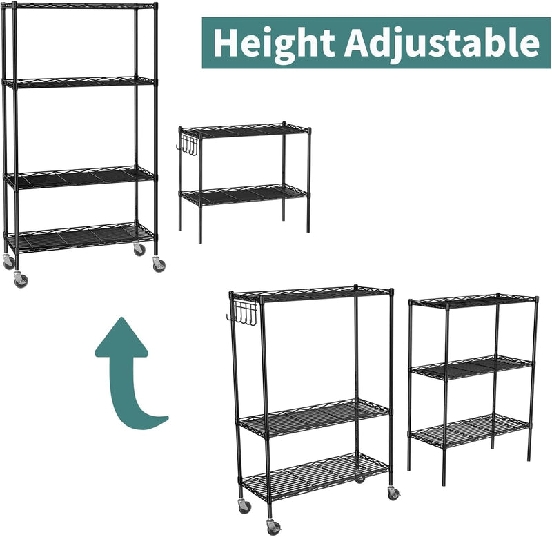 6-Tier Wire Shelving Unit