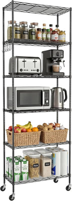 6-Tier Wire Shelving Unit