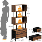 Shelves Book Shelf with 5 Bookcase 3 Fabric