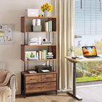 Shelves Book Shelf with 5 Bookcase 3 Fabric