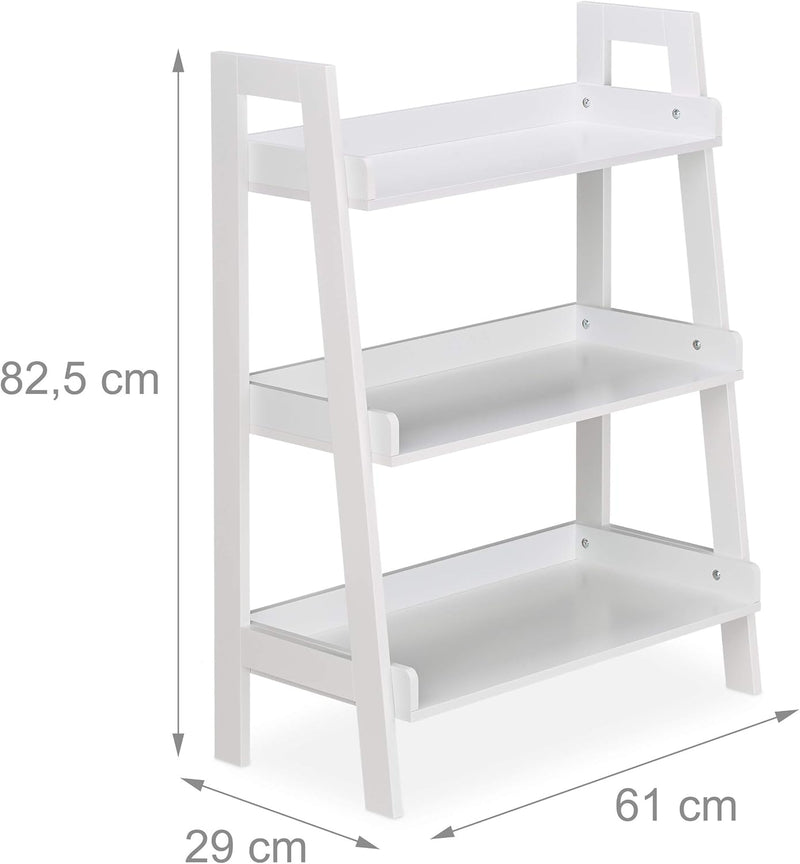 Shelving Unit 3 Levels Ladder Shelf for Decoration