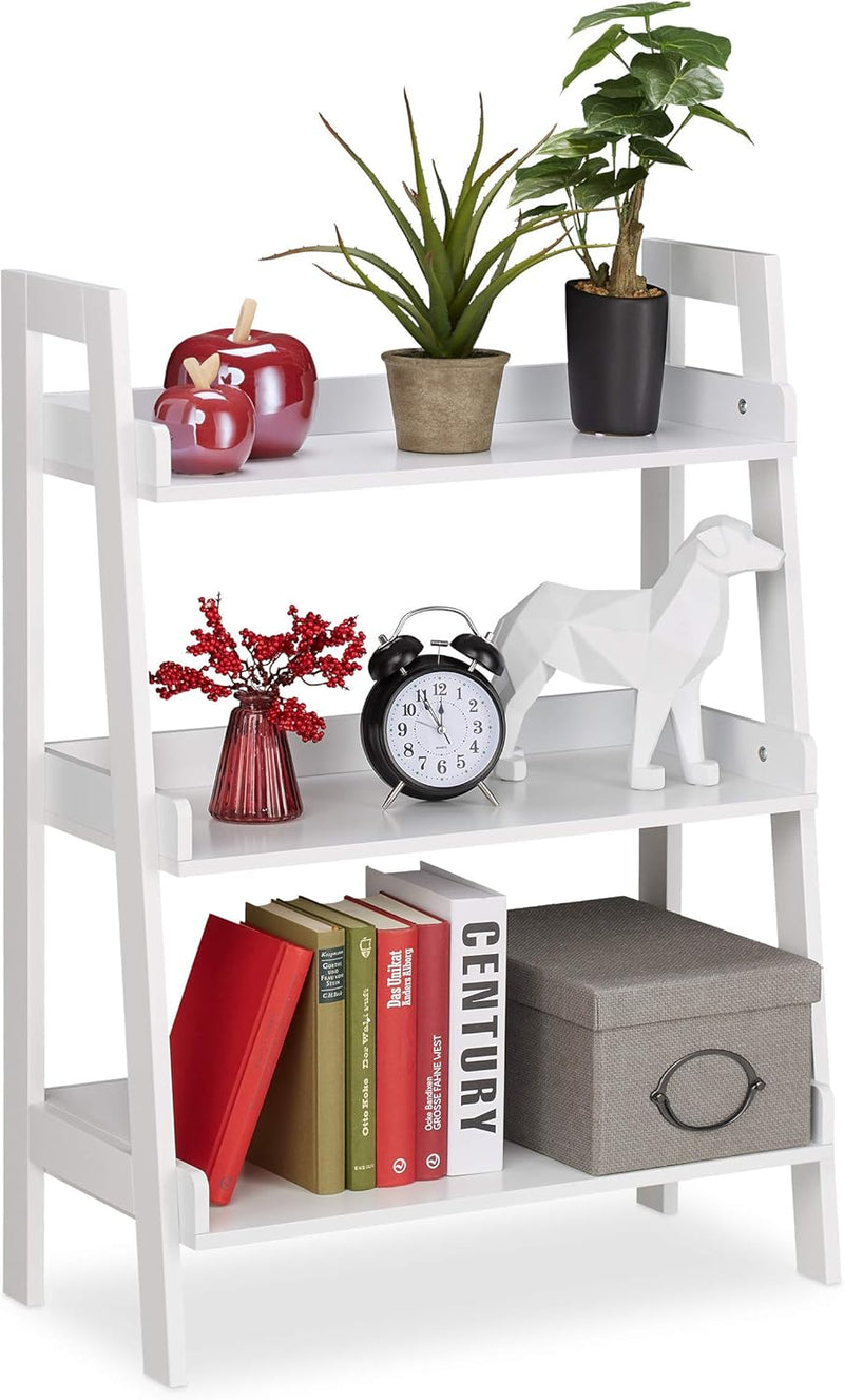 Shelving Unit 3 Levels Ladder Shelf for Decoration