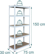 Shelving Unit 5 Shelves 875KG