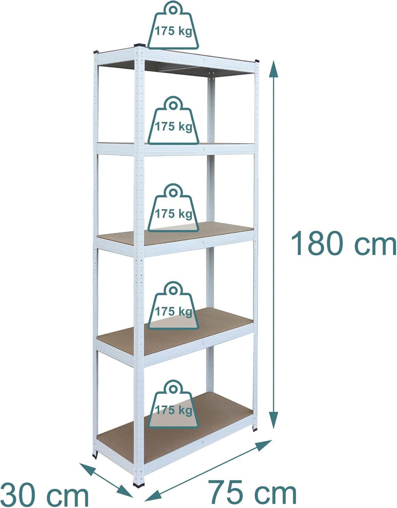 Shelving Unit 5 Shelves Boltless Garage