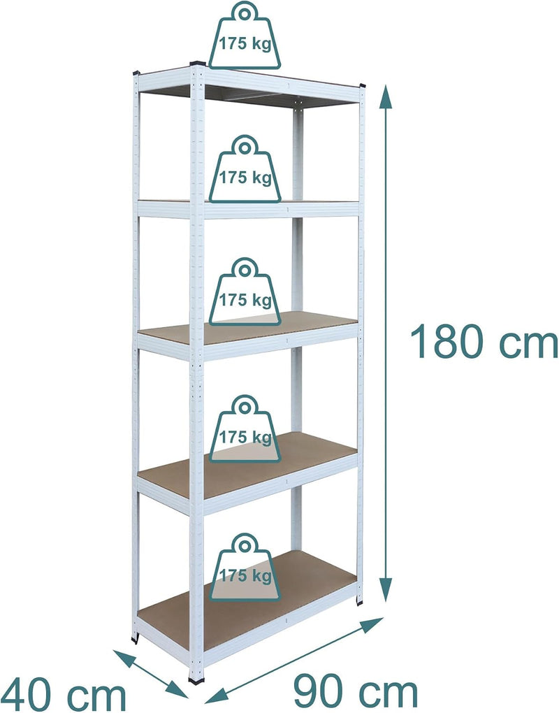 Shelving Unit 5 Shelves Boltless Garage