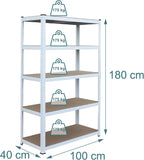 Shelving Unit 5 Shelves Boltless Garage