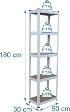 Shelving Unit 5 Shelves Boltless Garage