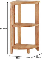Shelving Unit Wooden Corner Shelf Bathroom Plant Stand