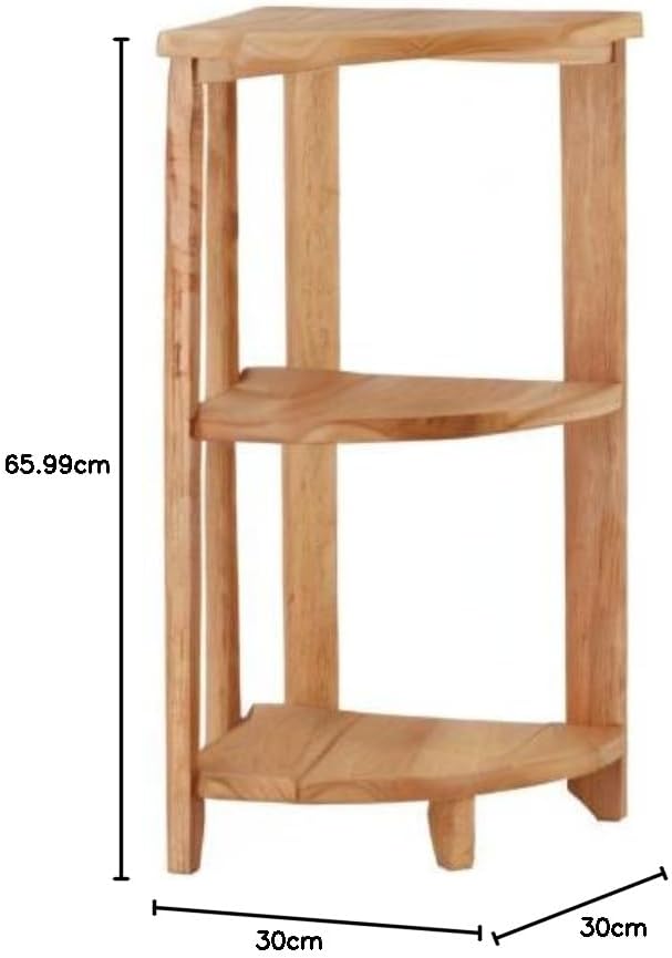 Shelving Unit Wooden Corner Shelf Bathroom Plant Stand