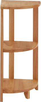Shelving Unit Wooden Corner Shelf Bathroom Plant Stand