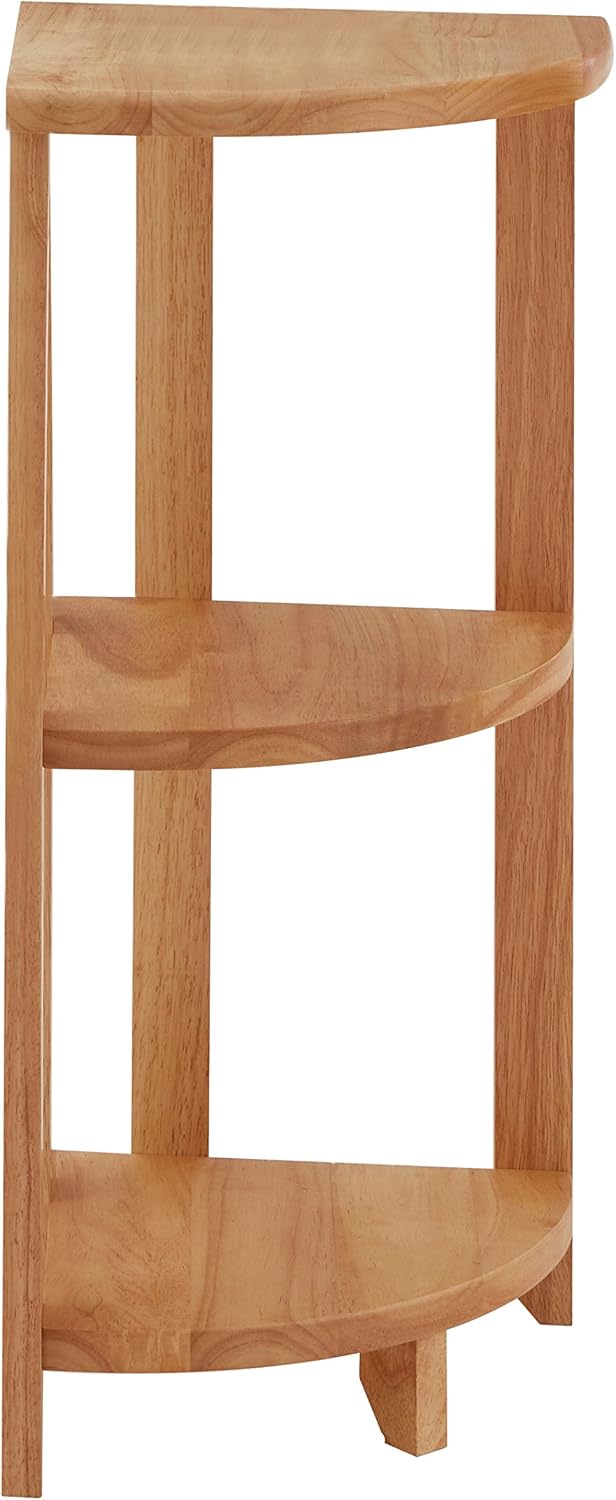 Shelving Unit Wooden Corner Shelf Bathroom Plant Stand