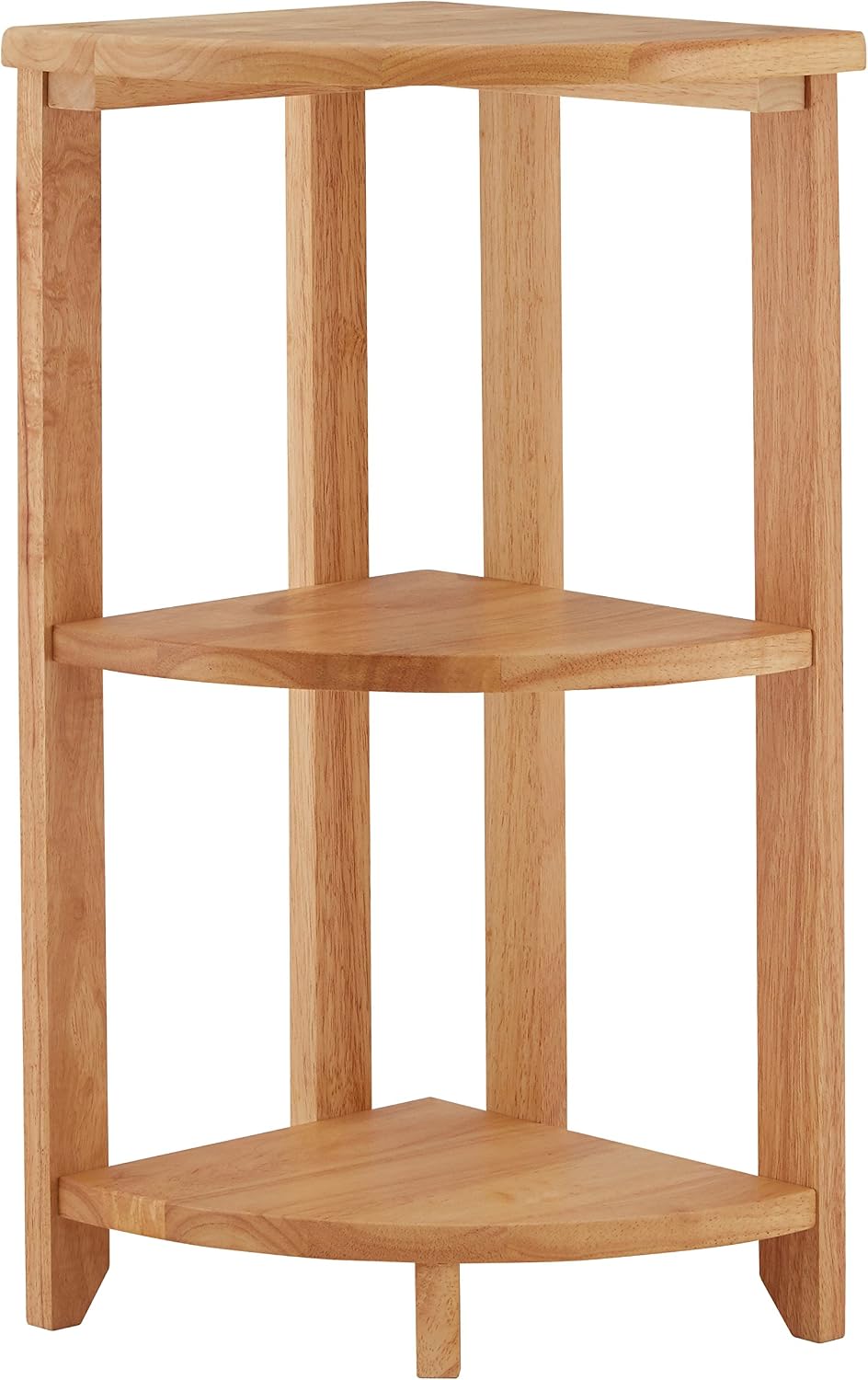 Shelving Unit Wooden Corner Shelf Bathroom Plant Stand