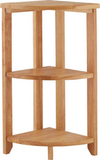 Shelving Unit Wooden Corner Shelf Bathroom Plant Stand