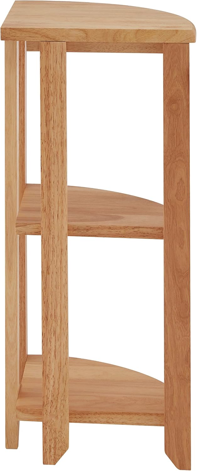 Shelving Unit Wooden Corner Shelf Bathroom Plant Stand