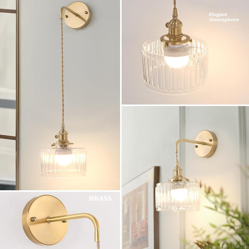 Battery Operated Wall Light Rechargeable Lamp (Set of 2)