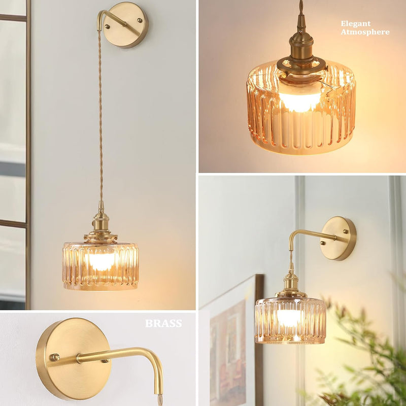 Battery Operated Wall Light Rechargeable Lamp (Set of 2)