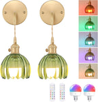 Shenmoyl Battery Operated Wall Light Rechargeable Lamp (Set of 2)
