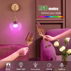 Shenmoyl Battery Operated Wall Light Rechargeable Lamp (Set of 2)