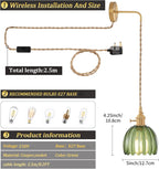 Shenmoyl Battery Operated Wall Light Rechargeable Lamp (Set of 2)