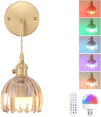 Shenmoyl Battery Operated Wall Light Rechargeable Lamp (Set of 2)