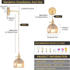 Shenmoyl Battery Operated Wall Light Rechargeable Lamp (Set of 2)
